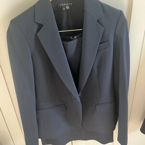 Navy theory suit jacket (matching skirt sold separately)